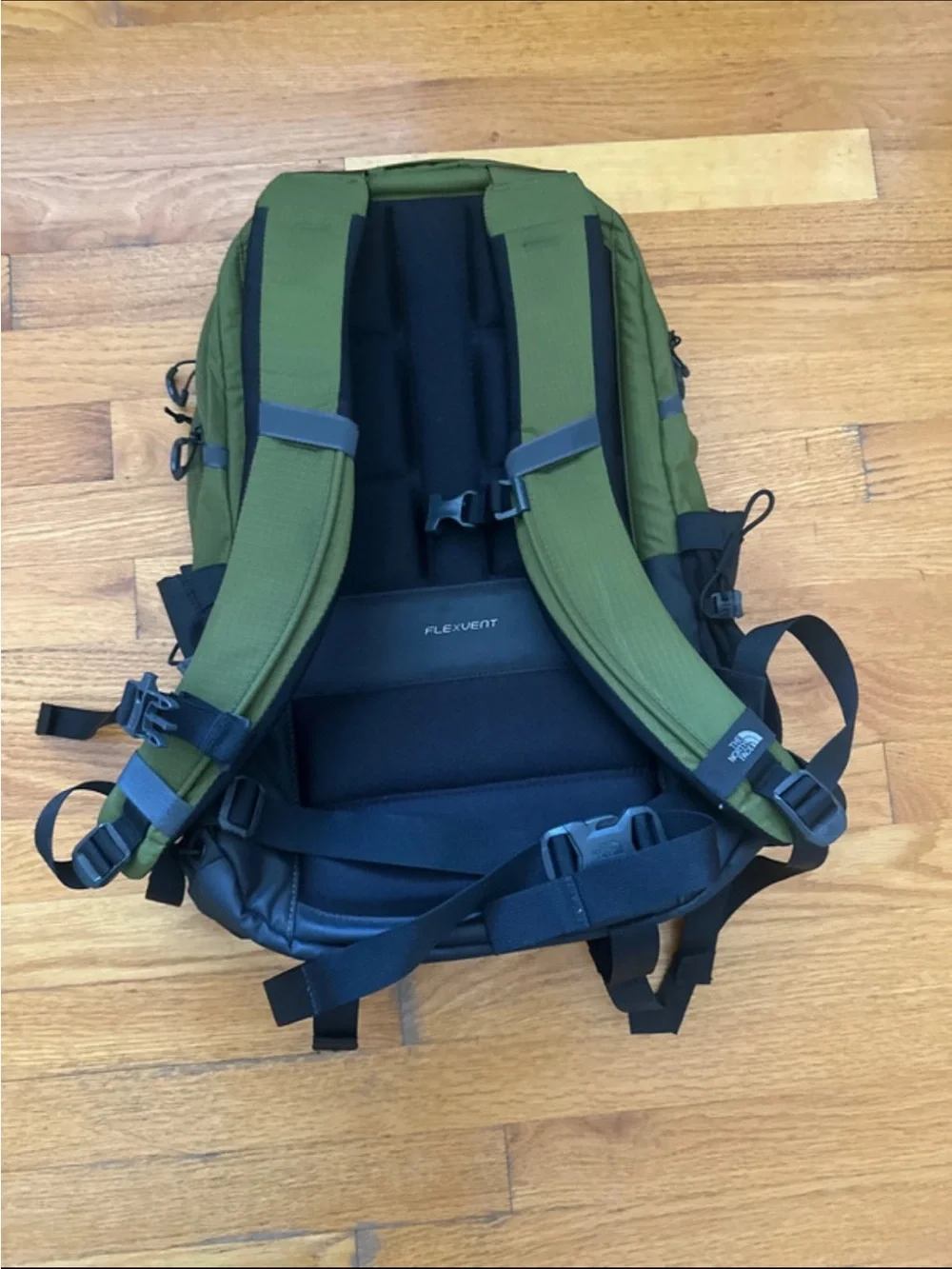 The North Face Borealis Backpack in Olive Green and Black